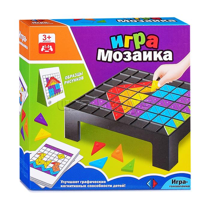 Настольная игра "Мозаика. Треугольники" в коробке Настольная игра "Мозаика. Треугольники" в коробке