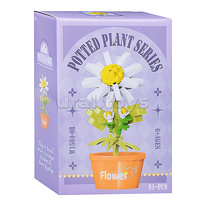 Конструктор "Ромашка" (91 дет.) в коробке