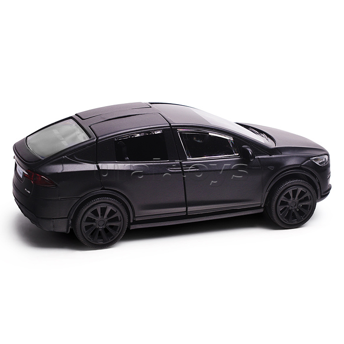 Машина металл. свет-звук tesla model x plaid 12 см, двери, черный мат, в коробке Машина металл. свет-звук tesla model x plaid 12 см, двери, черный мат, в коробке