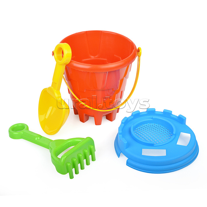 Набор песочный №7 (ведро+лопатка+грабли)