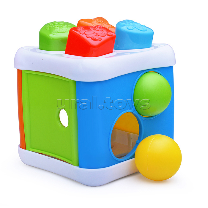 Куб развивающий "Сортер" в коробке