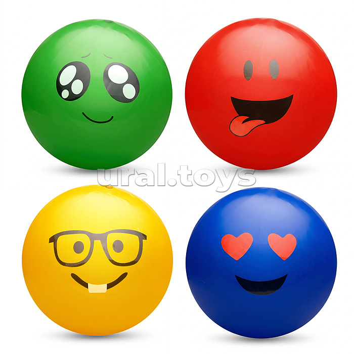 Мяч детский надувной "Смайлик" 60г.