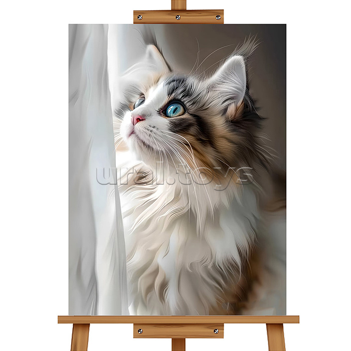 Набор для рисования "Картина по номерам 30х40см. Очаровательная кошечка"