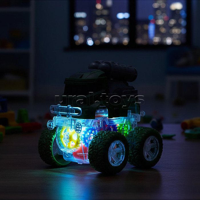 Машина "Военный трюк" в коробке