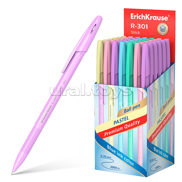 Ручка шариковая R-301 Pastel Stick 0.7, цвет чернил синий