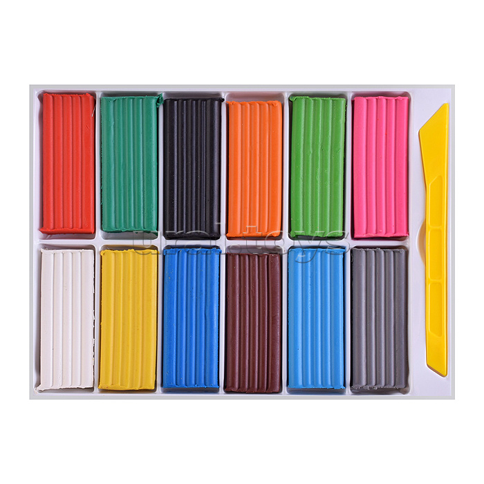 Пластилин классический 12 цв.