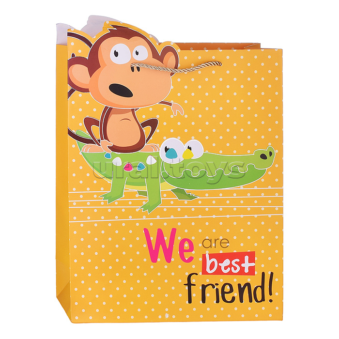 Пакет подарочный "Мы лучшие друзья!" (26*32*12см.)