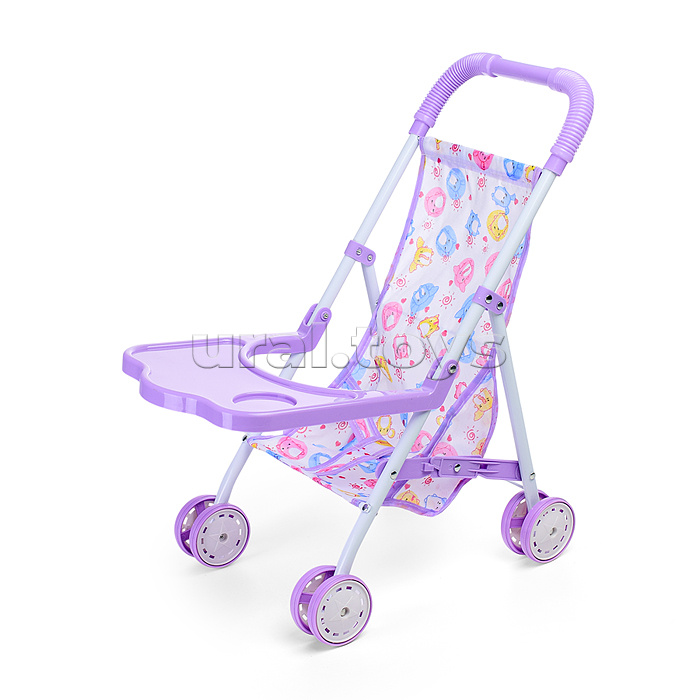Коляска для кукол (металлическая, складная, прогулочная, цвет в ассортименте)