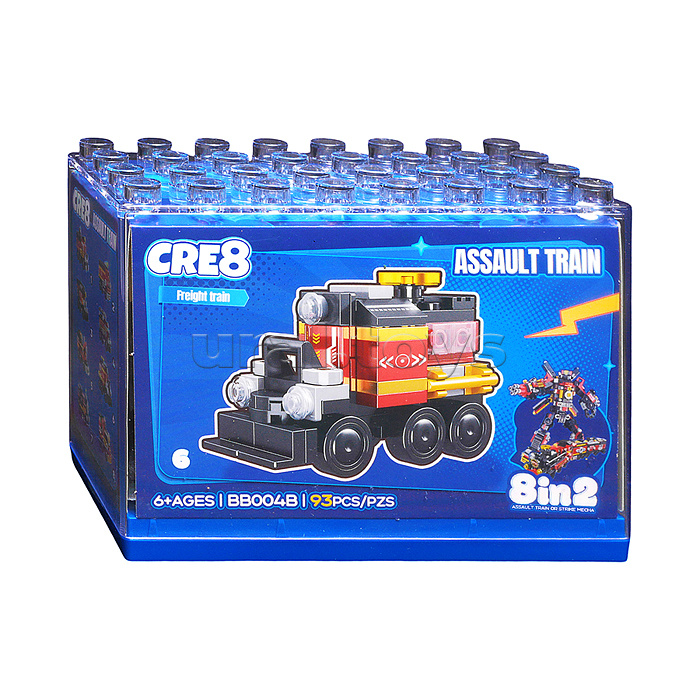 Конструктор "Робот-бронепоезд" 8 в 1 в коробке