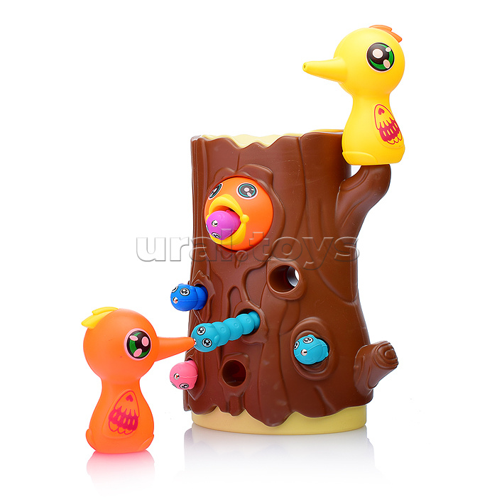 Настольная игра "Дятел ловит насекомых" в коробке