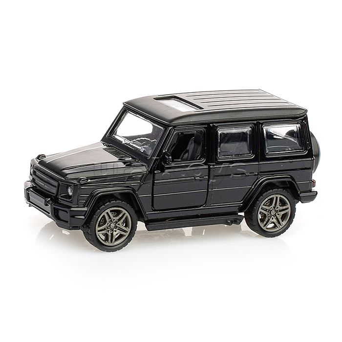 Черная инерционная машинка Внедорожник die-cast, 1:32, открывающиеся двери