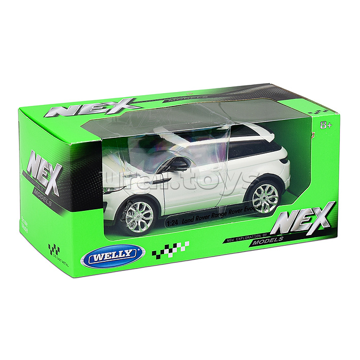 Машинка 1:24 Range Rover Evoque, белый Машинка 1:24 Range Rover Evoque, белый