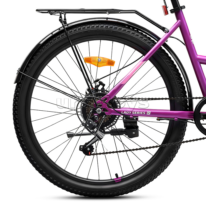 Велосипед 26" Rocket lady Steel 26, цвет лиловый, размер 17"