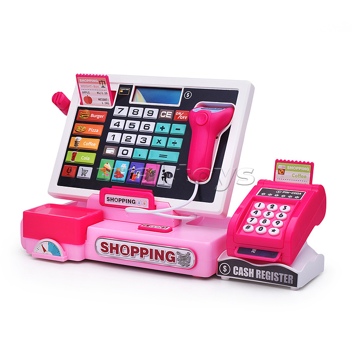 Игровой набор "Касса со сканером" с аксессуарами, в коробке