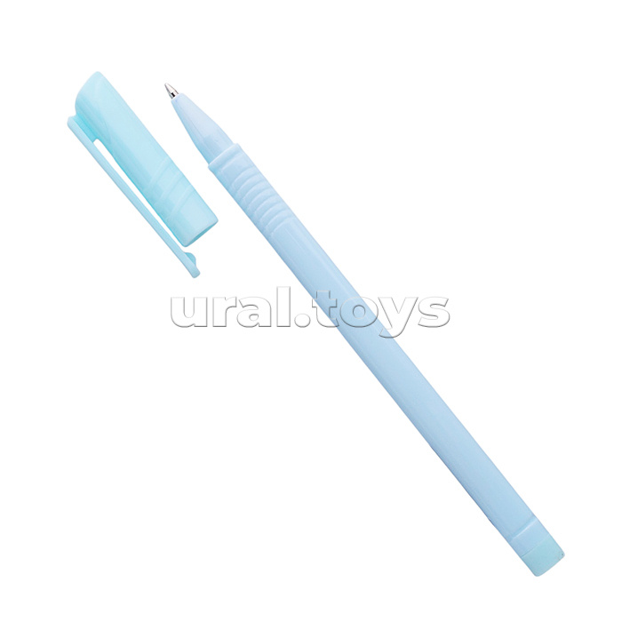 Ручка шариковая "Triolino Pastel" d=0,7 мм, пастельный трехгранный корпус, рифлёная грип-зона, цвета корпуса - пастельное ассорти, сменный стержень, индивидуальная маркировка, в картонной коробке, синяя