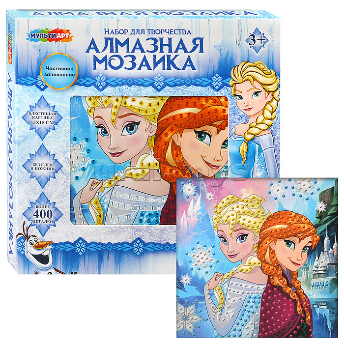 Алмазная мозаика 15*15 "Снежная принцесса" в коробке Алмазная мозаика 15*15 "Снежная принцесса" в коробке