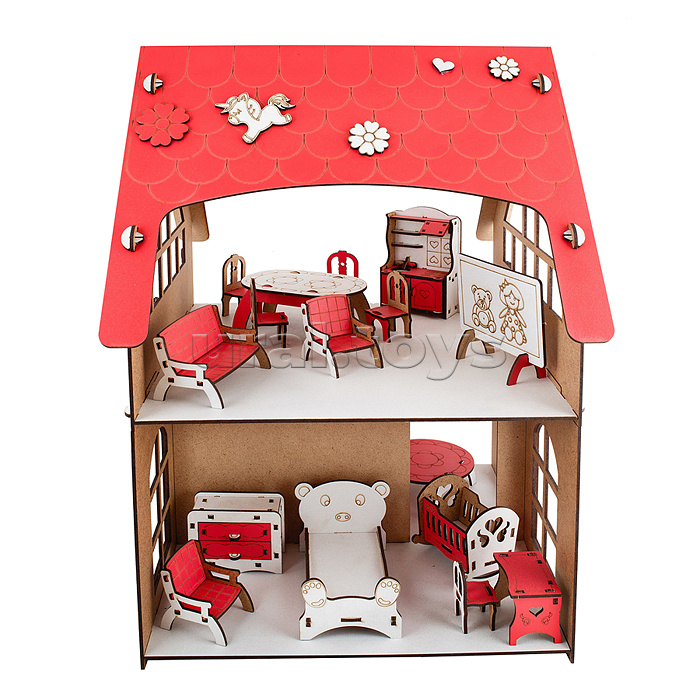 Домик "Машенька" с набором мебели и декора