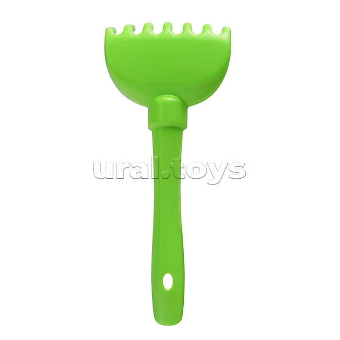 Набор №308: ведро-цветок среднее №3, ситечко-цветок среднее №3, лопатка №5, грабельки №5, формочки (ладошка + ножка)