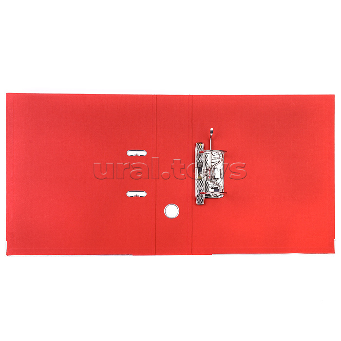 Папка с арочным механизмом A4 75 мм PP двусторонний разобранная, металлическая окантовка, запечатка форзаца, наварной карман с этикеткой, красная