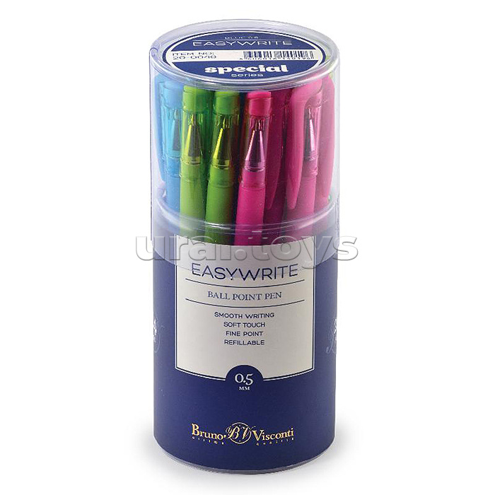 Ручка шариковая"EasyWrite.SPECIAL" синяя (5 цветов корпуса)  0,5 мм