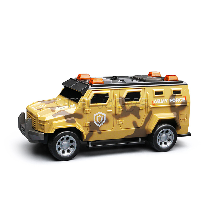 Машина "Броневик" 1:32 (свет. Звук) в коробке