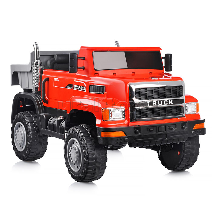 Электромобиль "Супер Трак" на аккумуляторе, с р/у управлением, в коробке (красный)