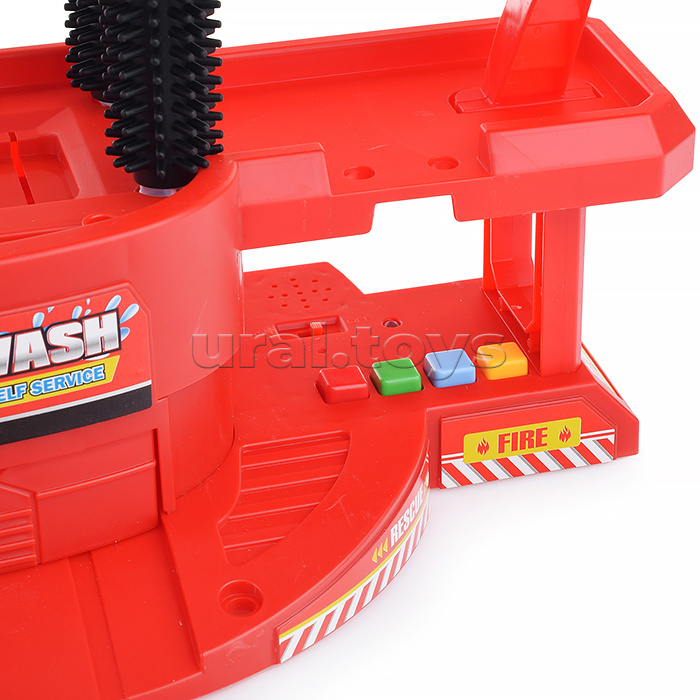 Парковка "Автомойка" в коробке (красный)