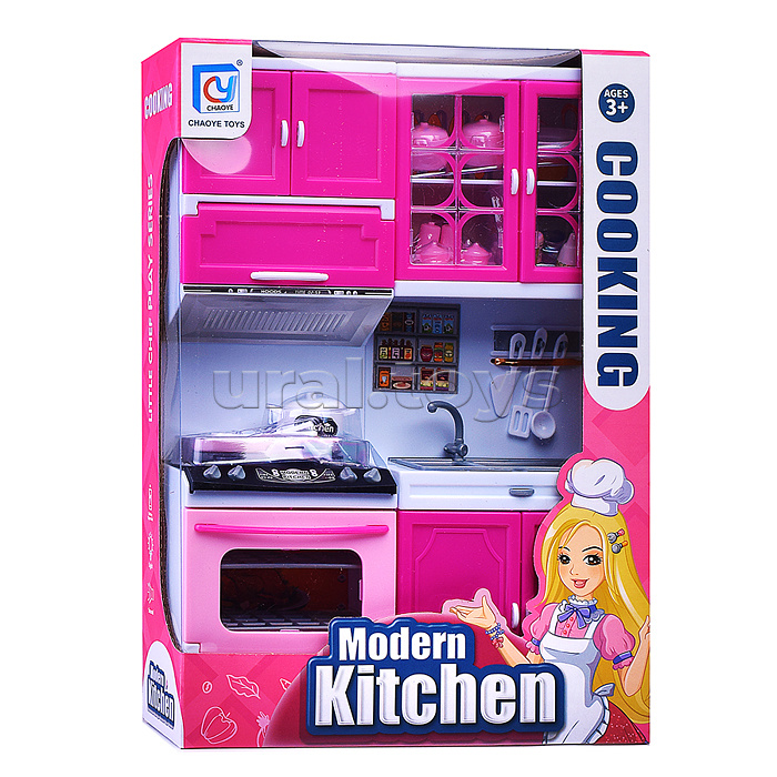 Мебель для кукол "Кухонный гарнитур" в коробке