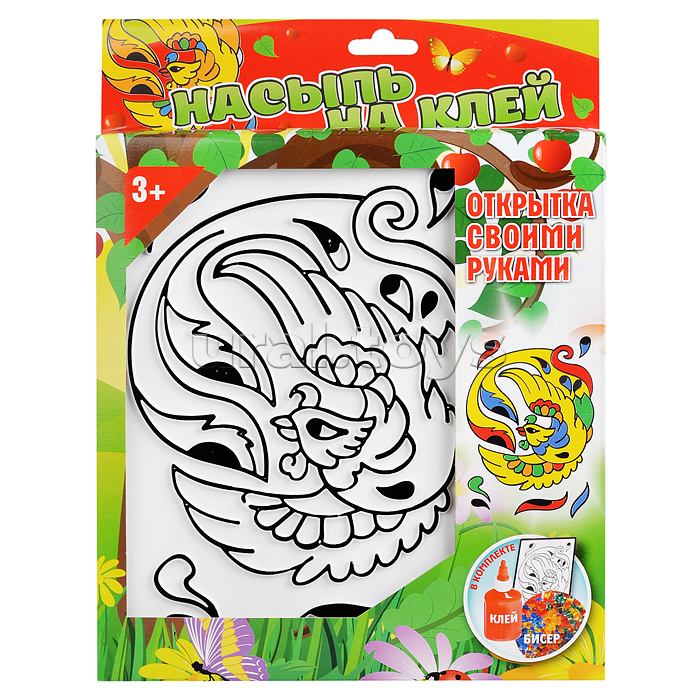 Насыпь на клей "Жар птица" тип 16