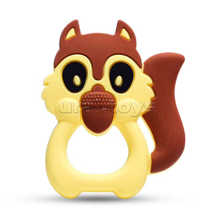 Игрушка -грызунок "Белка с орехом"