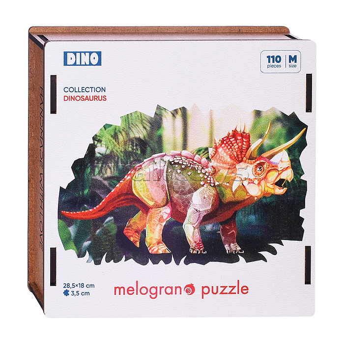 Пазлы 110 "Динозавр Трицератопс" Collection DINOSAURS