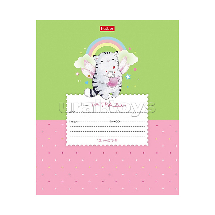 Тетрадь 12л., линия "Приключения кота Пирожка" А5ф