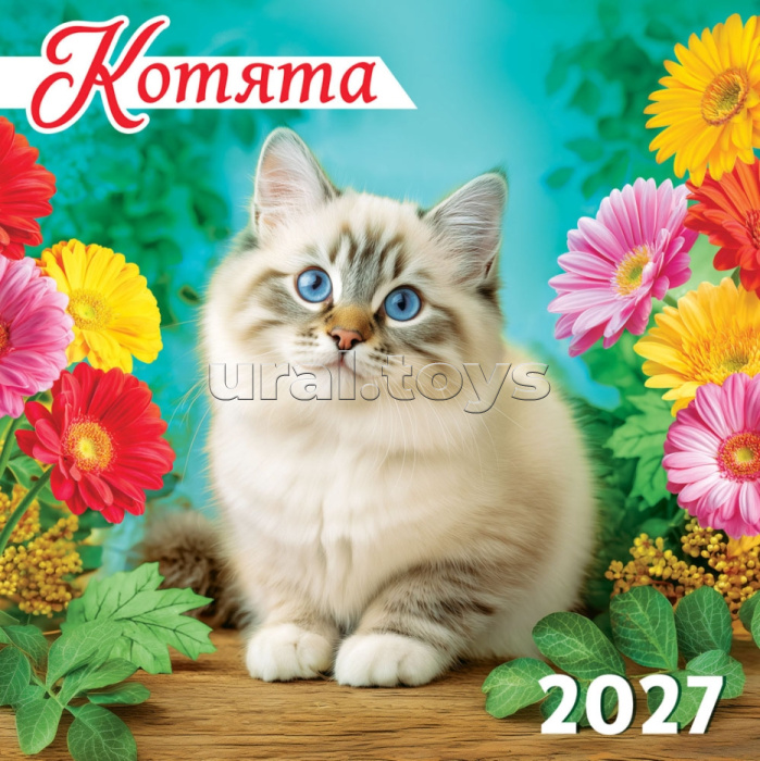 Календарь на скрепке "Котята"