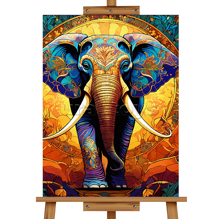 Мозаика алмазная "Слон" 40*50см.