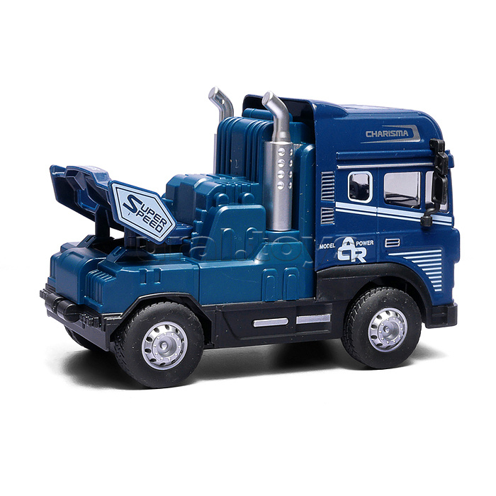 Машина "Трейлер" 1:24 (свет,звук) в коробке