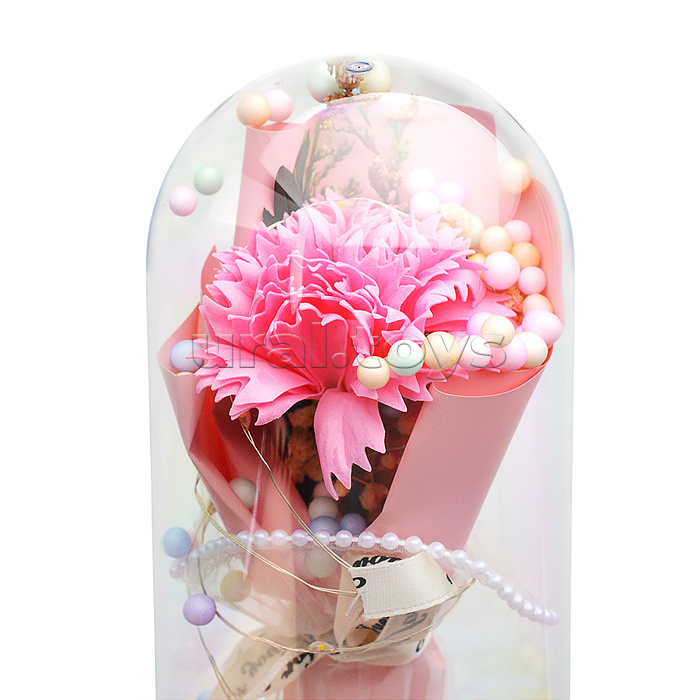 Светильник "Гвоздика" в коробке (розовый)