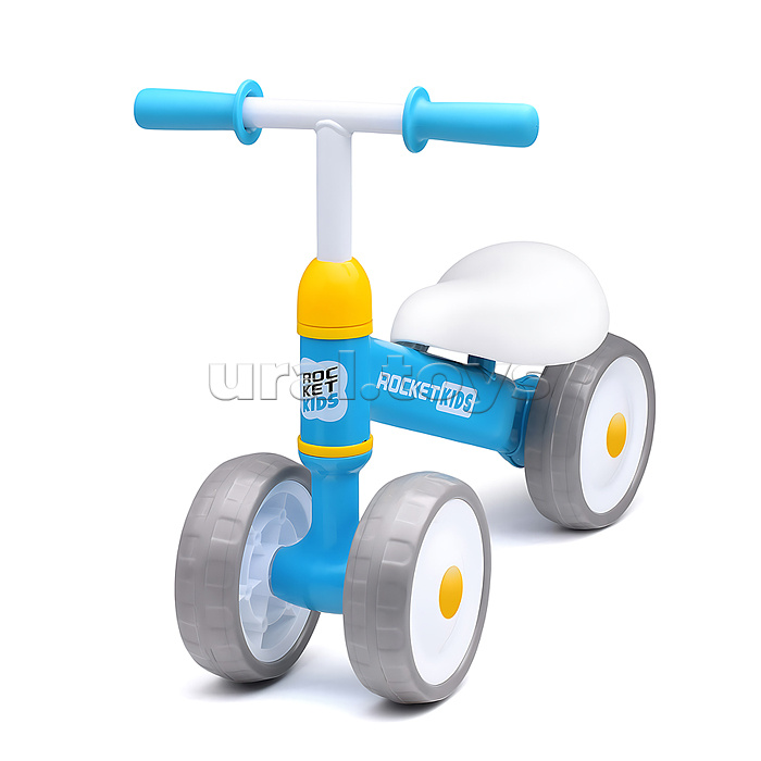 Беговел трехколесный Rocket 134-BL, колеса EVA, цвет синий