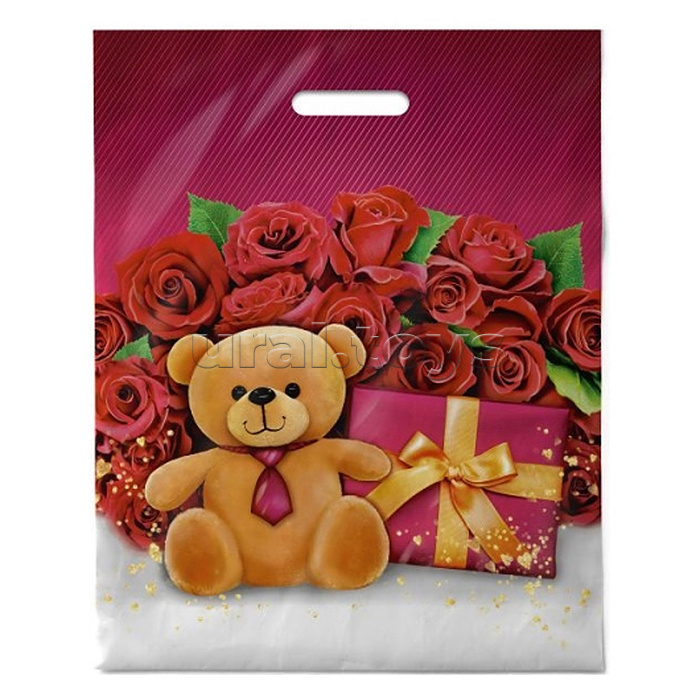 Пакет ПЭ с пробивной ручкой 40х50, 80мкм "Поклонник" ПВД