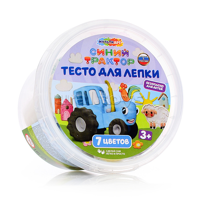 Тесто для лепки "Синий трактор" 7 цв. 30 гр. Тесто для лепки "Синий трактор" 7 цв. 30 гр.