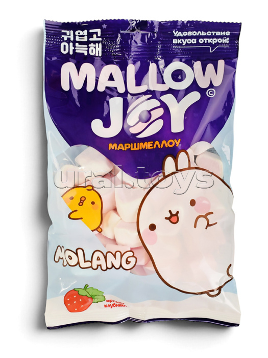 Маршмеллоу во флоупаке с ароматом клубники, Molang Mallow Joy, 1шт, 100г.