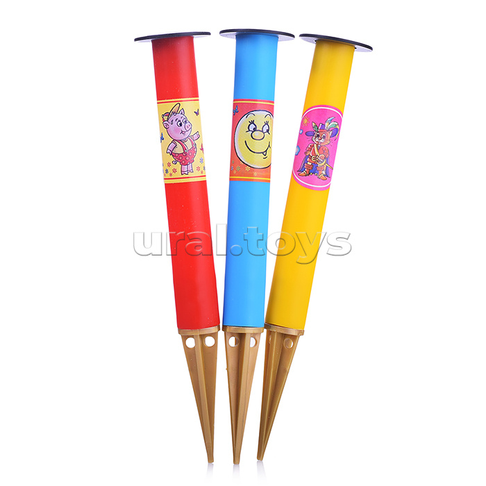 Игровой набор 3 в 1 "Лето в движении" (мини) -  кольцеброс для игры на улице (3 стойки, 6 колец), скакалка 2,8м., бумеранг Моно четырехлопастной