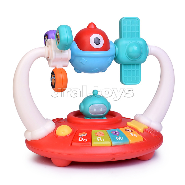 Игрушка музыкальная "Летающий корабль" свет, звук, в коробке