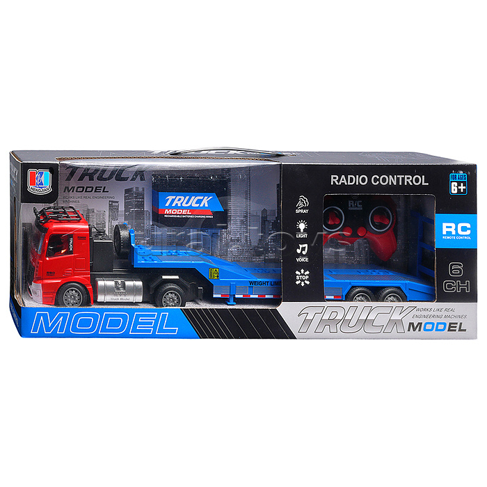 Машина "Перевозчик" 1:20,  р/у, 27 MHz, (USB) в коробке