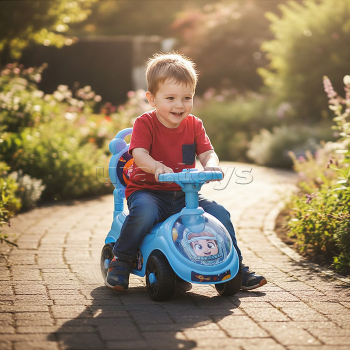 Каталка для детей Rocket R0275 "Космос" (цвет голубой)