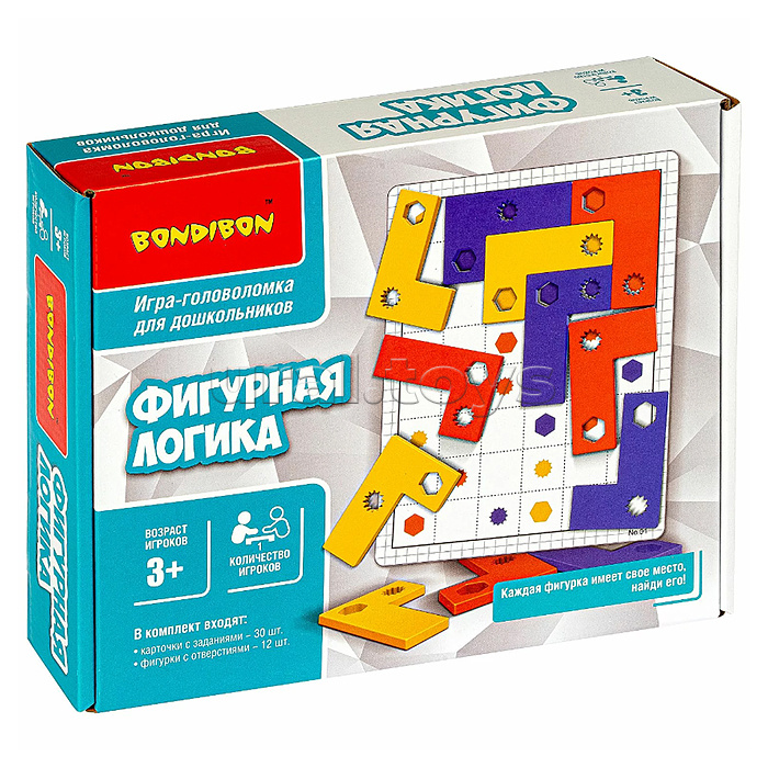 Логическая игра для дошкольников "Фигурная логика" BOX