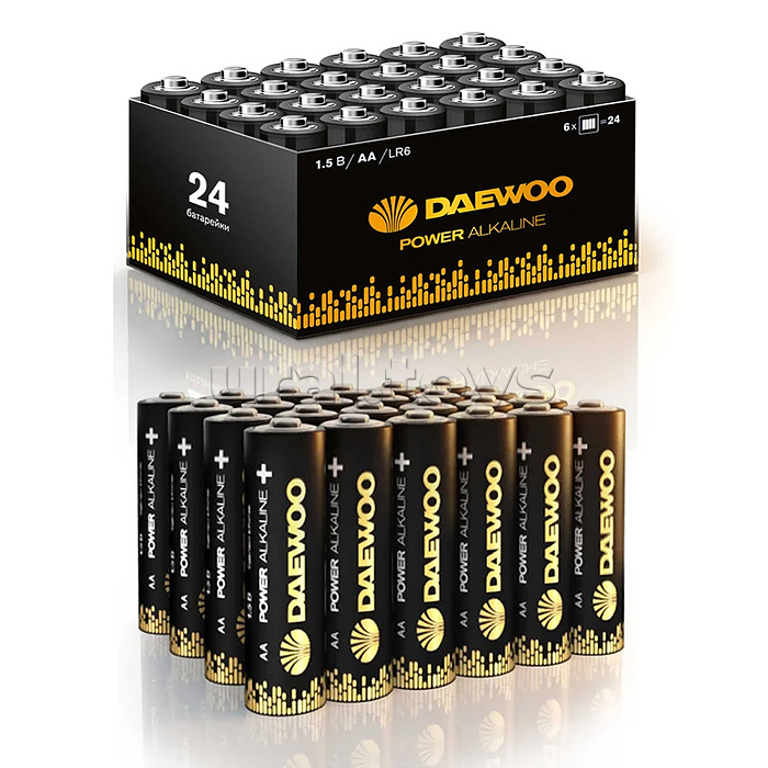 Батарейки алкалиновые DAEWOO POWER Alkaline LR6 в упаковке 24 шт