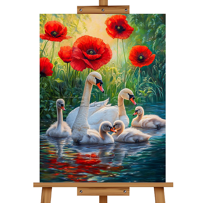 Набор для рисования "Картина по номерам 30*40 см. Семья"