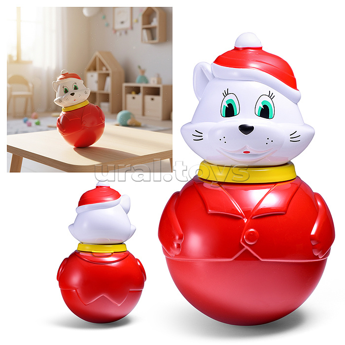 Неваляшка большая "Кот Мурлыка" (п/п пакет)