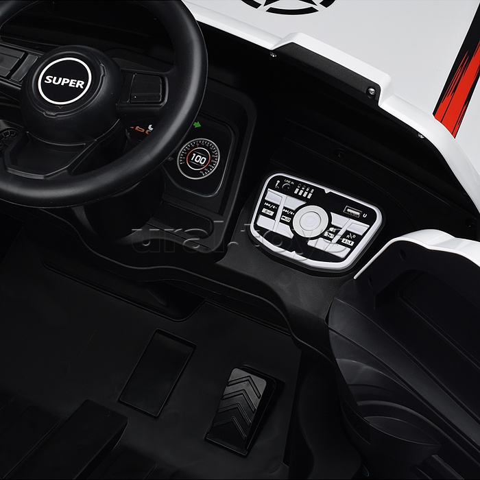 Электромобиль "Бархан" 12V7A с полным приводом, белый