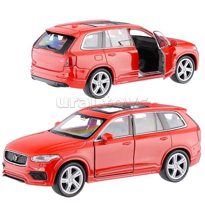 Машинка 1:38 Volvo XC90 2015, пруж. мех., цвет в асс.